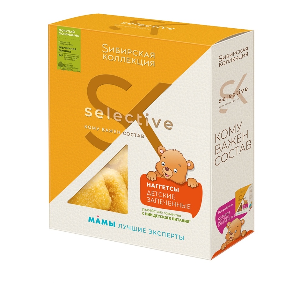 

Наггетсы запечённые детские Сибирская коллекция Selective 250г