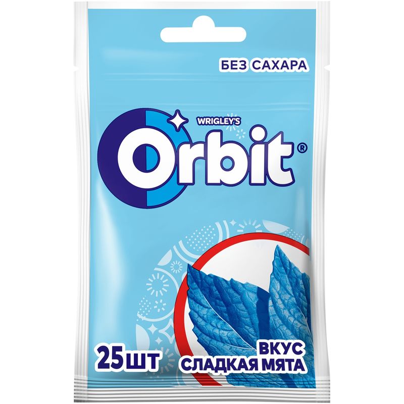 

Жевательная резинка Orbit Сладкая мята 34 г