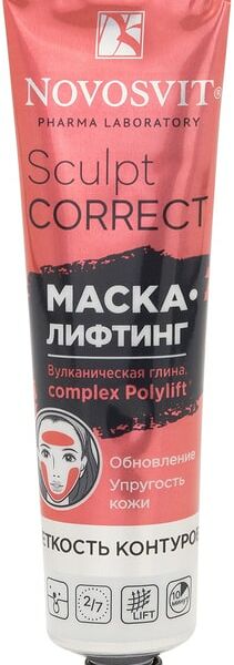 Маска-лифтинг для лица Novosvit Sculpt Correct вулканическая глина 40мл