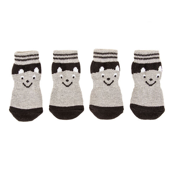 Носки для собак M серый (унисекс)