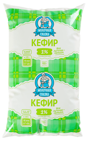 

Кефир МОЛОЧНАЯ СКАЗКА 1%, без змж, 900г
