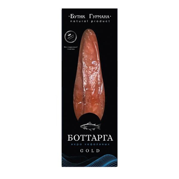 Икра Бутик Гурмана Голд солено-сушеная ястычная из кефалевых пород рыб 80г, Россия