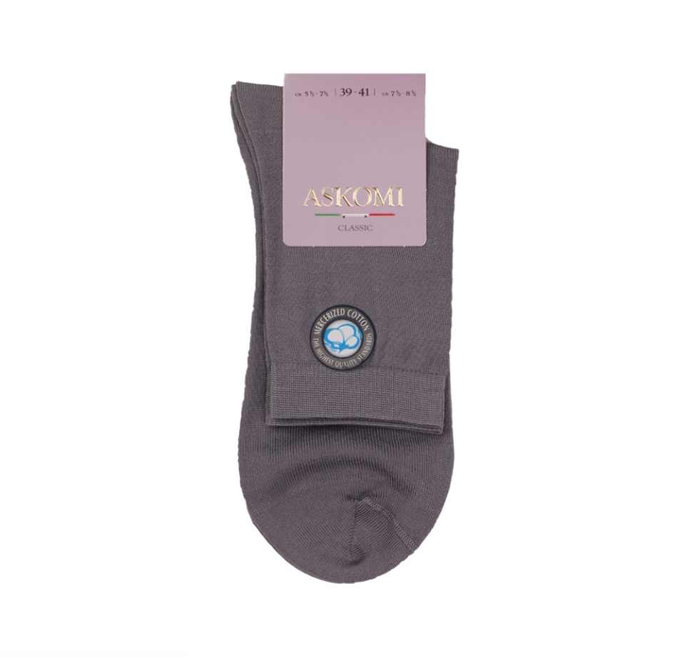 

Носки женские ASKOMI Casual AG-1010 р. 25 (39-41), цвет серый, Россия