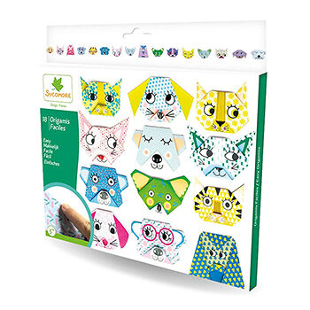Набор для создания оригами Sycomore Pockets Мордочки животных 5+, Франция