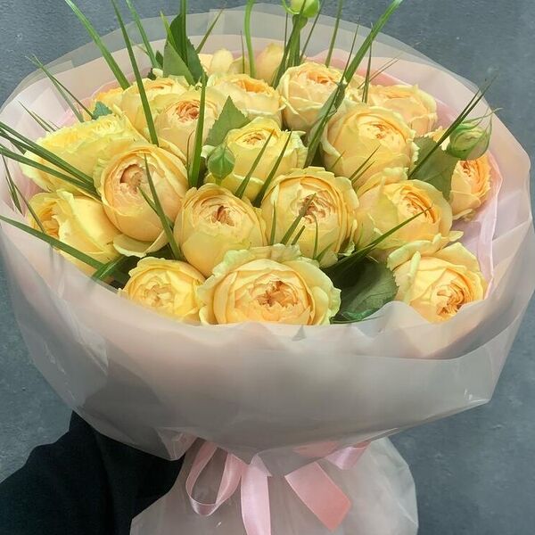 Букет с пионовидной розой