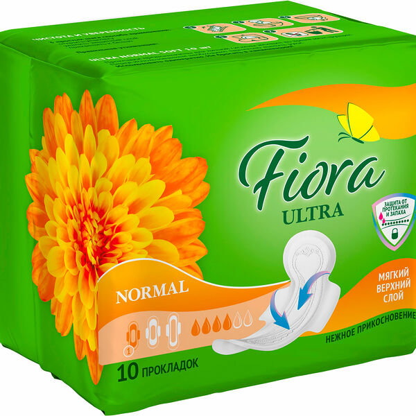 Прокладки гигиенические Fiora Ultra normal soft 10шт