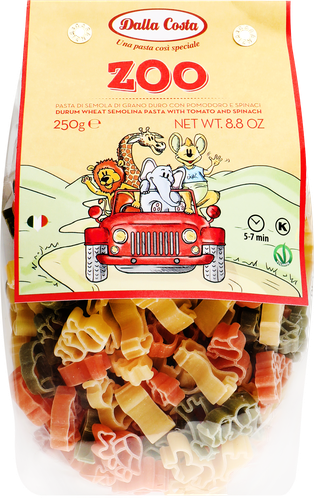 

Макароны Dalla Costa Zoo фигурные с томатами и шпинатом 250 г