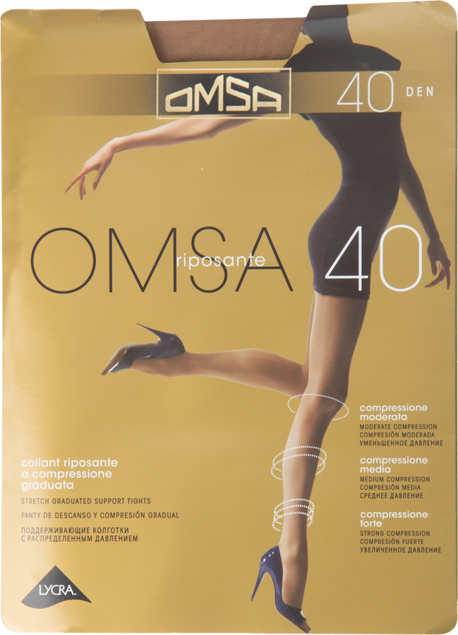 

Колготки женские OMSA 40 den caramello 5