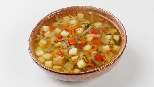 Щи из свежей капусты постные