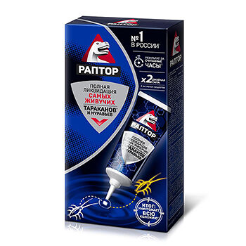 Гель от тараканов и муравьев Раптор