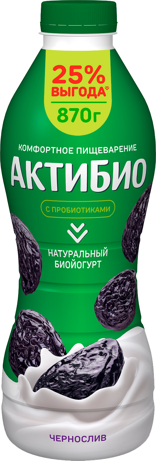 

Биойогурт питьевой Актибио чернослив 1.5%