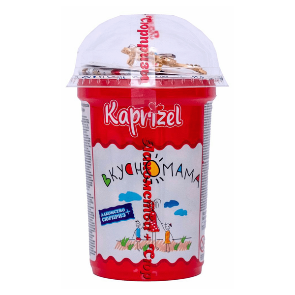 Сухой завтрак шарики ВкусноМама Капризель кукурузные в глазури с сюрпризом 30 г