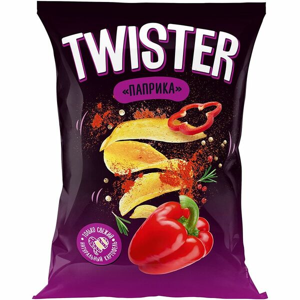 Чипсы Twister паприка 150г
