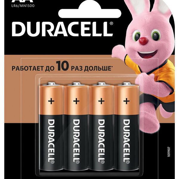 Элемент питания DURACELL LR6/MN1500 4BP CN