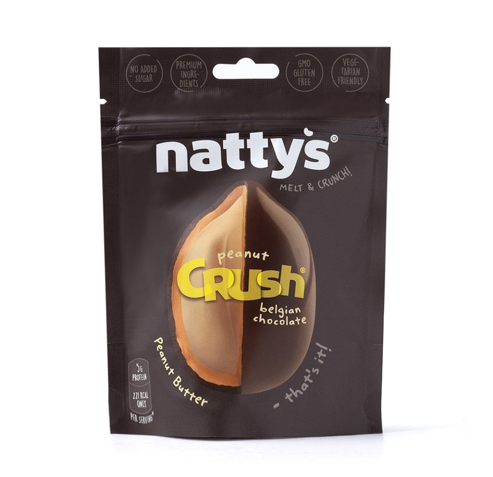 

Драже Nattys Crush Choconut c арахисом в арахисовой пасте и молочном шоколаде, 80 г