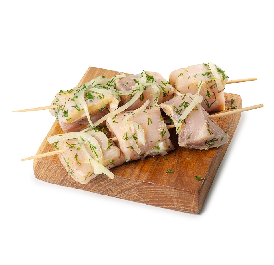 

Шашлык из осетрины с соевым соусом и медом от «Азбуки Вкуса»\n