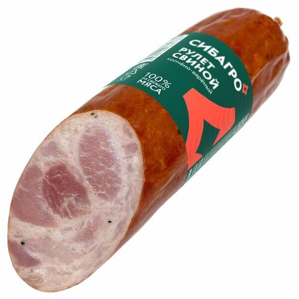 Рулет свиной Сибагро копчено-вареный