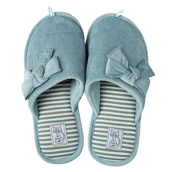 Тапочки домашние женские Lucky land Бант, размер 36, текстиль, в ассортименте