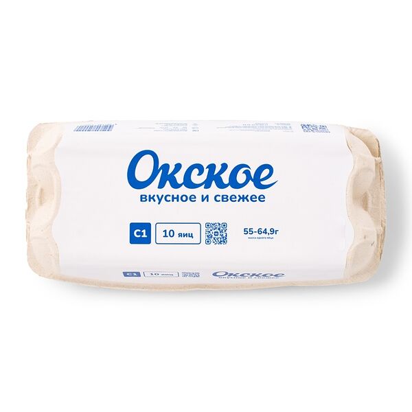Яйцо куриное пищевое Окское C1 10 шт. 650 г