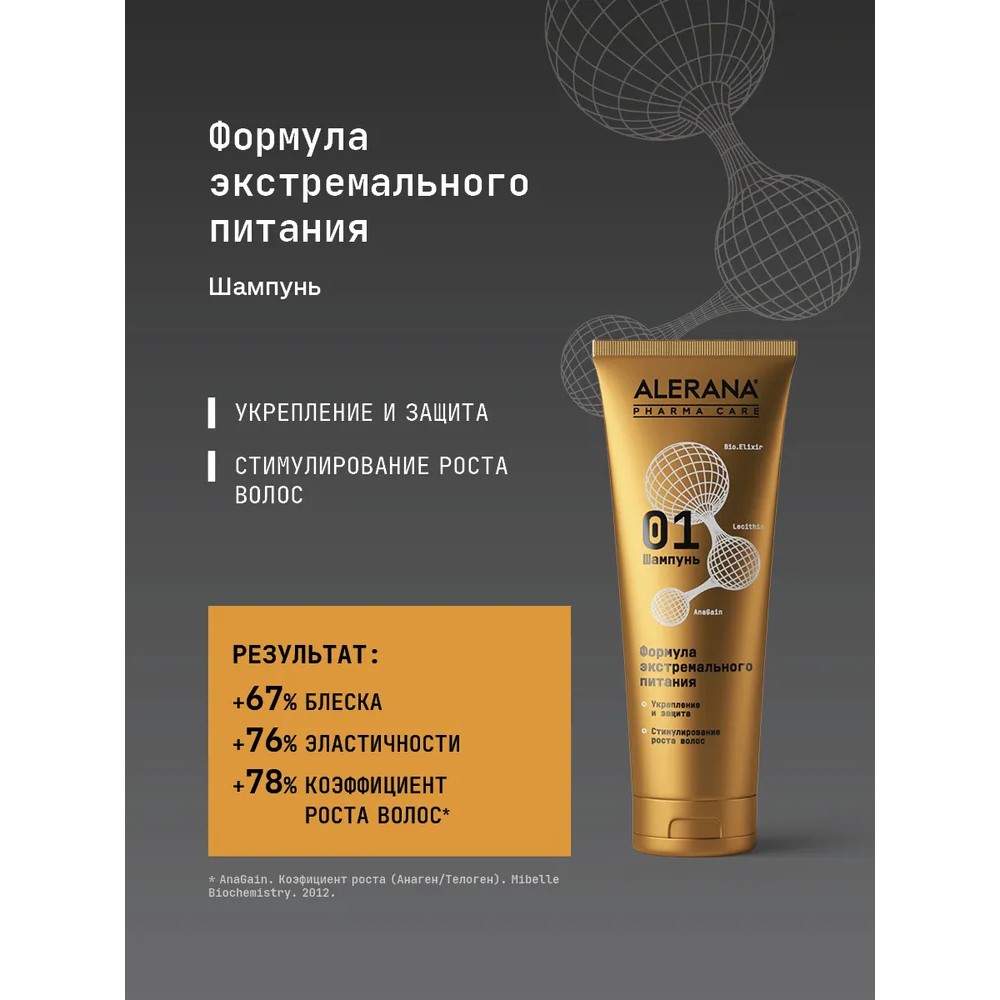 

Шампунь Alerana Pharma Care для волос экстремальное питание 260 мл