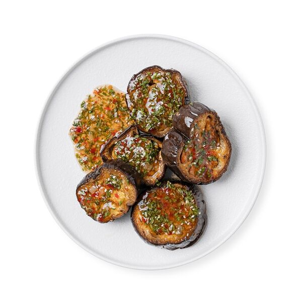 Баклажаны в соусе «Сладкий чили» от бренд-шефа