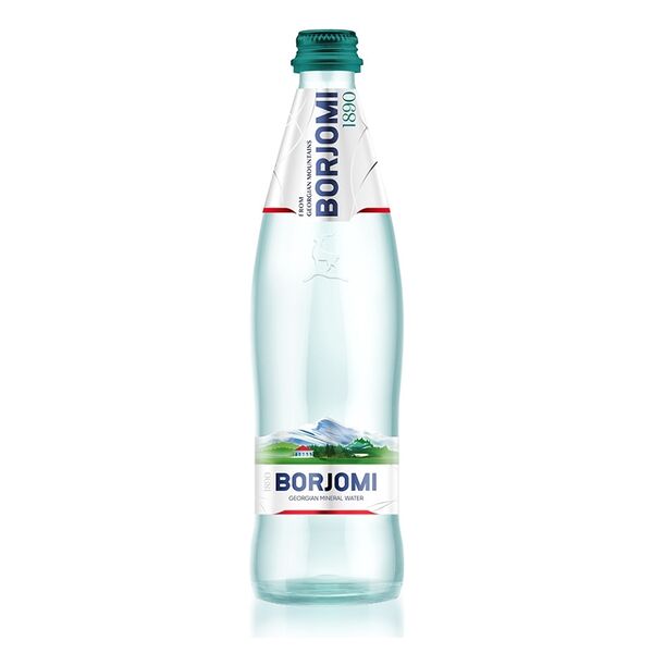 Вода минеральная газированная Borjomi стекло 500 мл
