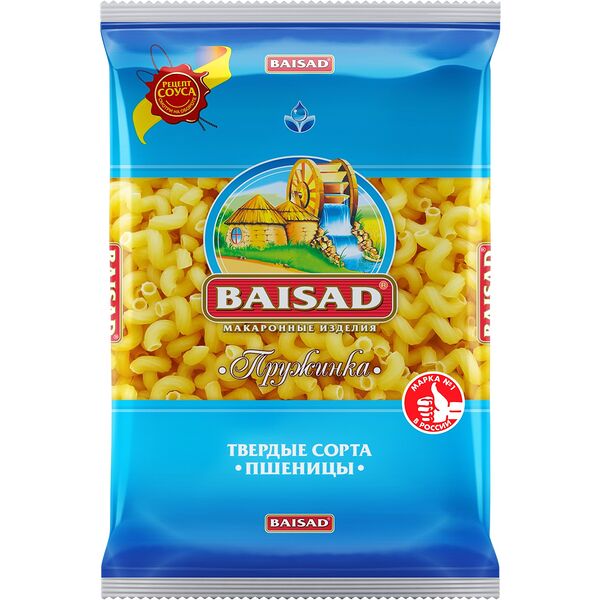 Макароны Байсад пружинки длинные
