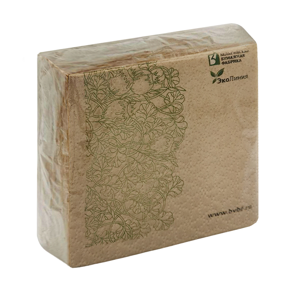Салфетки бумажные крафт 1 слой 25 x 25 см, 100 шт