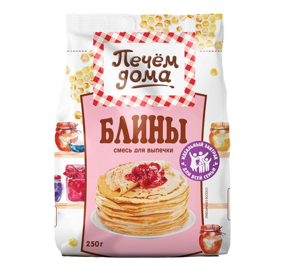 

Смесь для выпечки Печём дома Блины 250 г