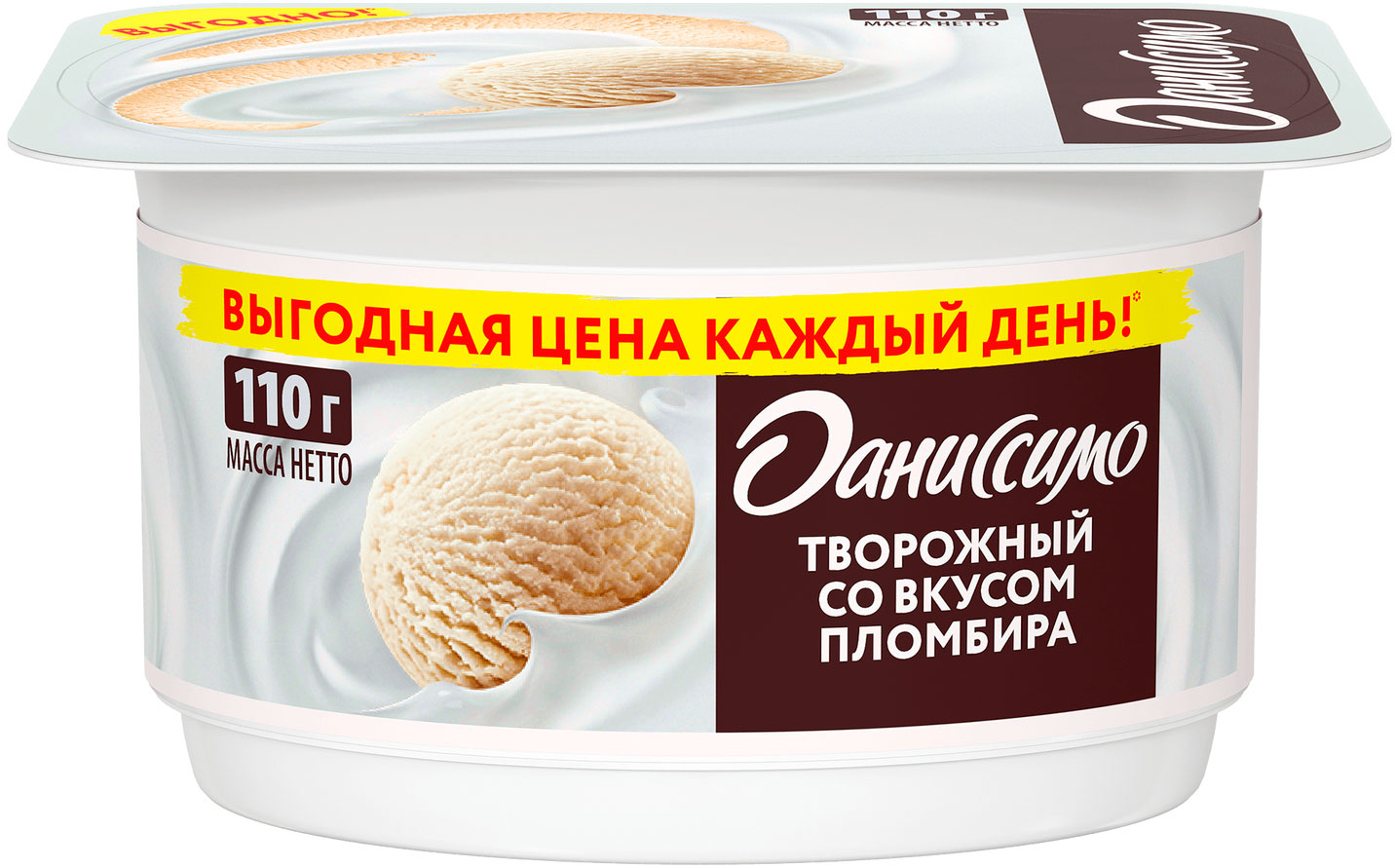 

Продукт творожный Даниссимо Пломбир 5.4%