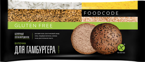 

Булочка для гамбургера FOODCODE, 3х70г