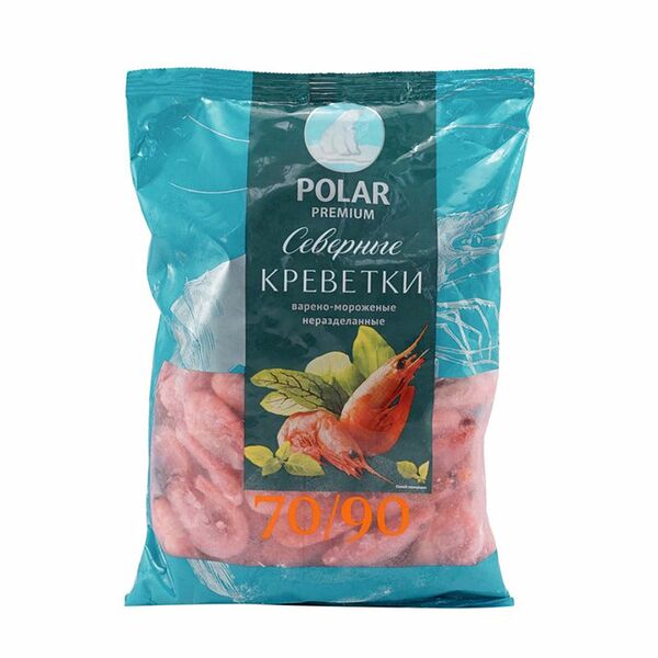 Креветки Polar Premium варено-мороженые 70/90