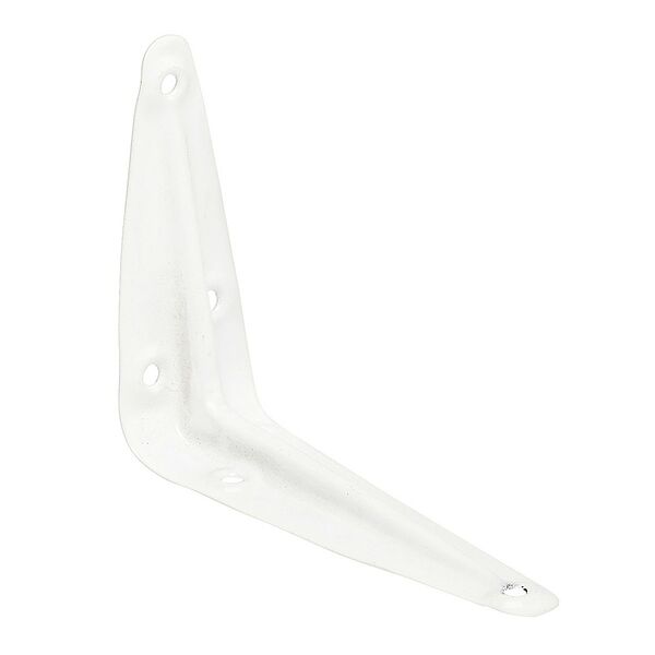 Консоль с 1 ребром жесткости, 250x200 мм, белый, 1 шт