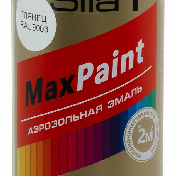 Эмаль универсальная Sila Home MaxPaint глянцевая гладкая белая 0,52 л