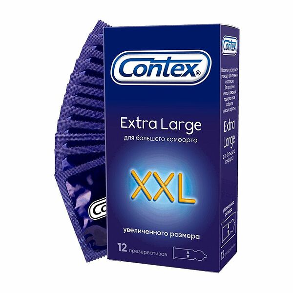 Презервативы Contex Extra Large увеличенного размера 12 шт