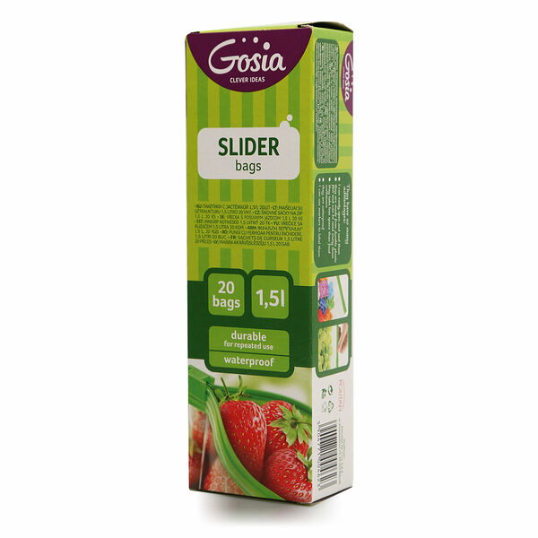 Пакетики с застежкой 1.5 л ТМ Gosia (Гося)