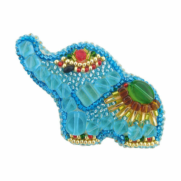 БП226 Набор для изготовления броши 'Слоник' брошь 7,5*5,0см.