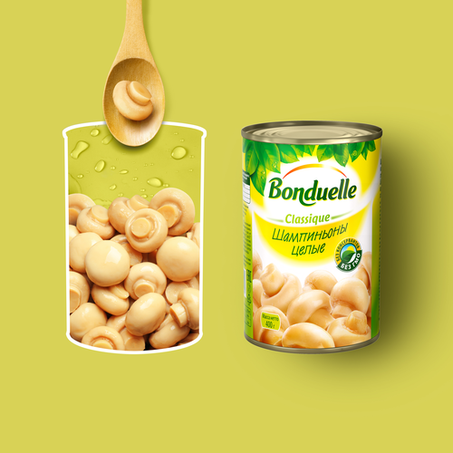 

Шампиньоны Bonduelle консервированные, целые, 400 г