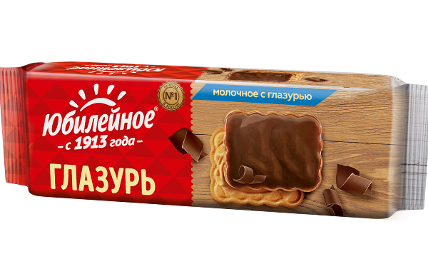 Печенье Юбилейное Глазурь витаминизированное молочное с глазурью