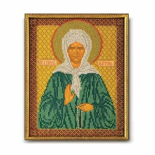 В155 Набор для вышивания бисером Кроше 'Матрона Московская'20x25 см