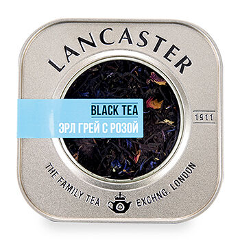 Чай черный Lancaster с бергамотом, лепестками василька и розы