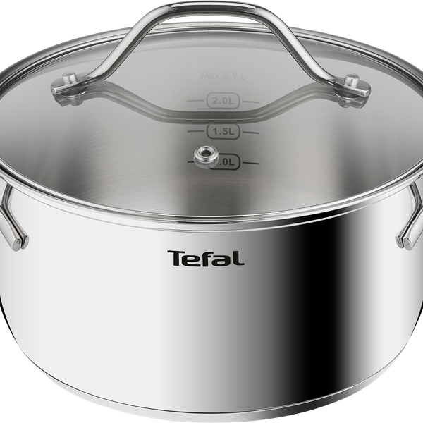 Кастрюля TEFAL Intuition, с крышкой, нержавеющая сталь, 2.9л Арт. B8644474