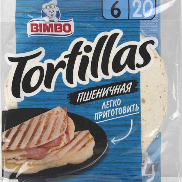 Тортилья пшеничная Bimbo 20 см 6 шт