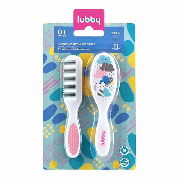 Расческа и щетка Lubby с 0 месяцев арт. 14342