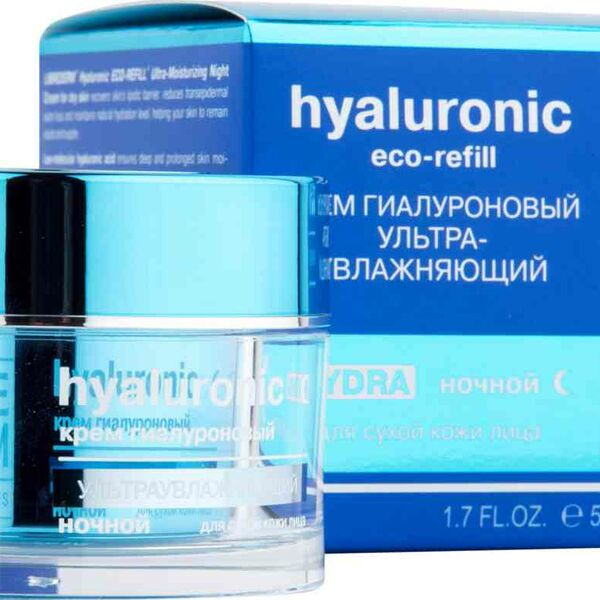 Крем для лица ночной Librederm Eco-refill Hydra Гиалуроновый Ультраувлажняющий ночной 50 мл