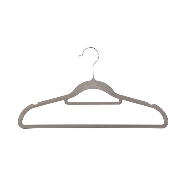 Вешалка для одежды с вельветовым покрытием, 41,5 х 23 см, полиэстер, сталь