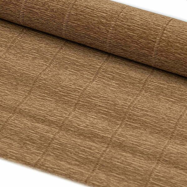 65977 Бумага гофрированная простая, 50см*2,5м 180гр 611 хаки