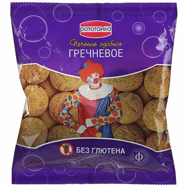 Печенье сдобное гречневое Рототайка на фруктозе