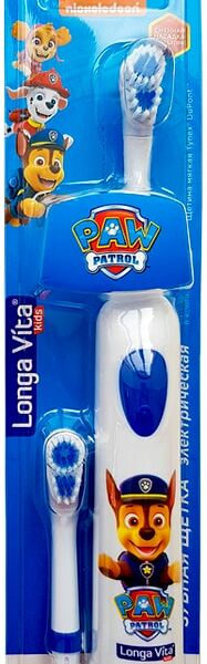 Электрическая зубная щетка Longa Vita Paw Patrol ротационная и сменная насадка детская