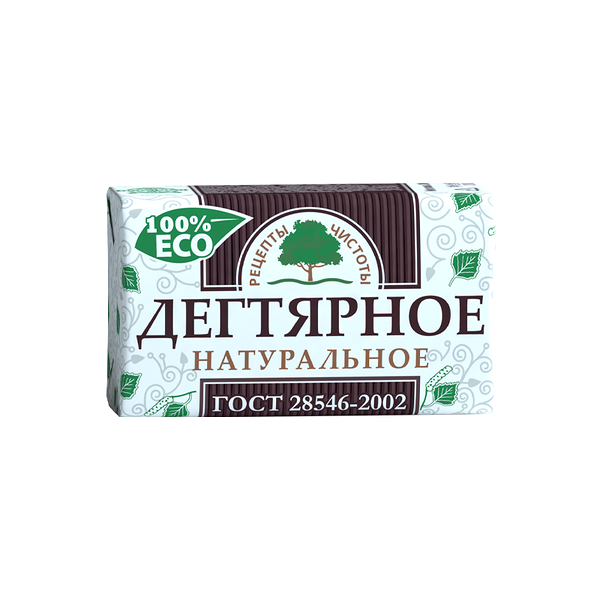 Мыло туалетное Рецепты Чистоты Дегтярное 200 г